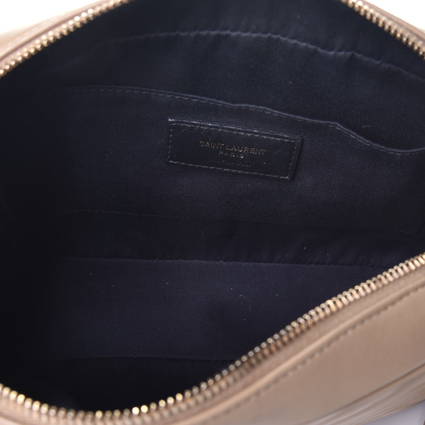Calfskin Matelasse Monogram Lou Camera Bag Dark Beige