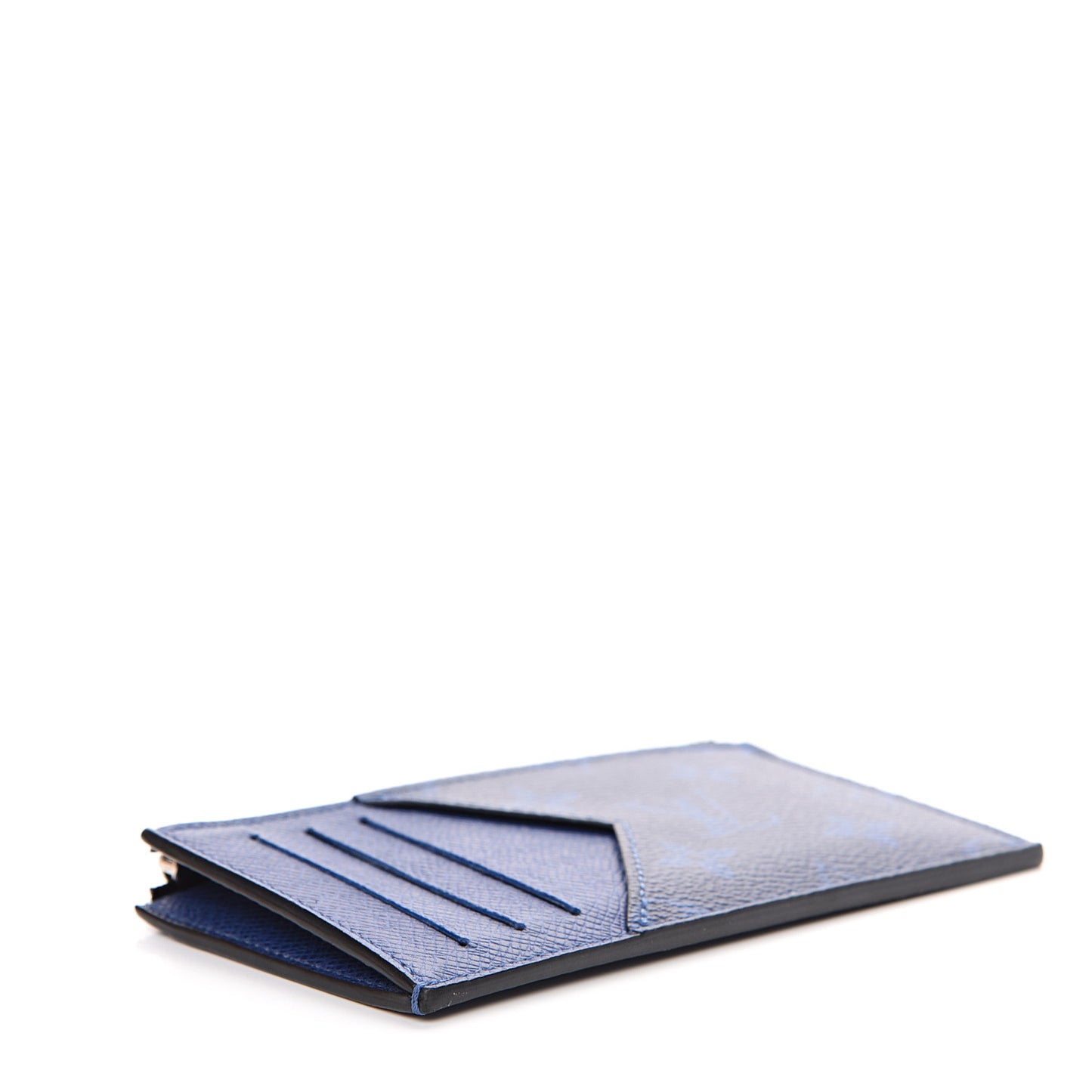 Monogram Taiga Coin Card Holder Cobalt