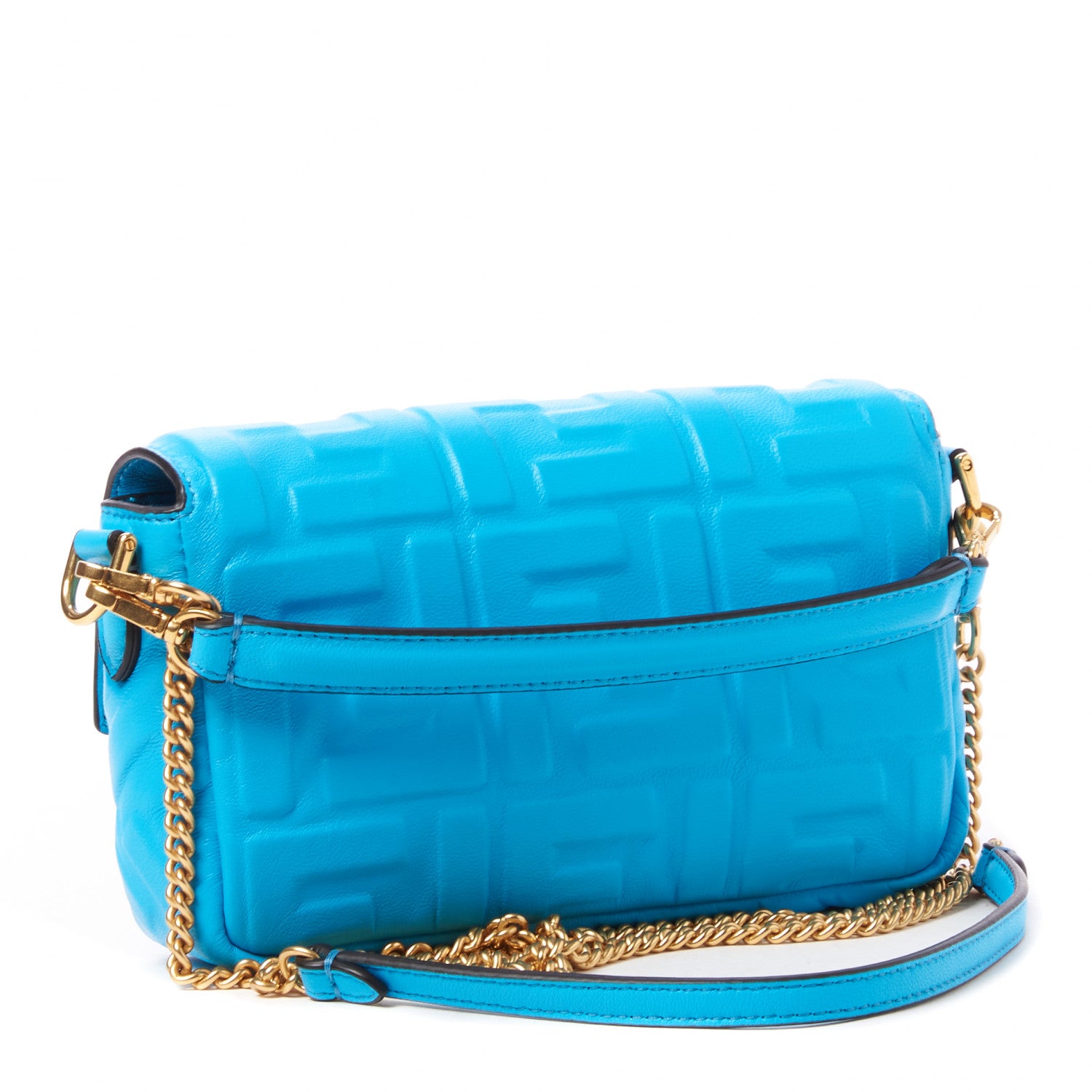 Fendi Nappa FF 1974 Embossed Mini Baguette Pool 2 of 7