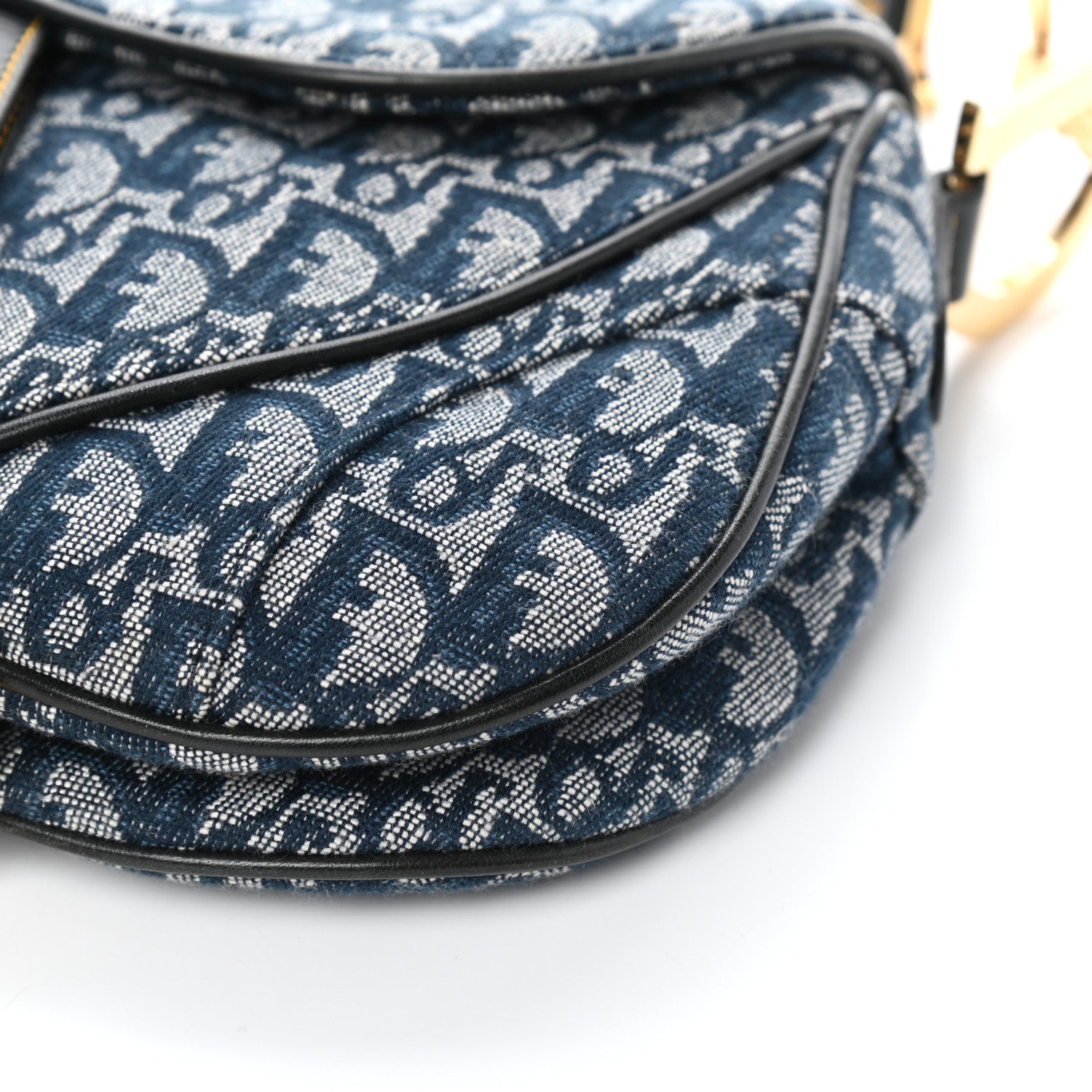 Christian Dior Monogram Double Saddle Bag Navy Blue 8 of 8
