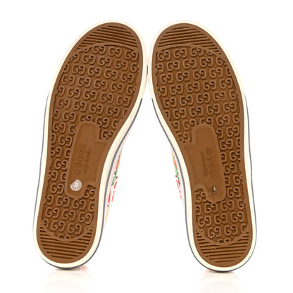 Gucci Canvas Web GG Apple Womens 1977 Tennis Sneakers 38 Ivory Red Mystic White New Shamarock 5 of 8