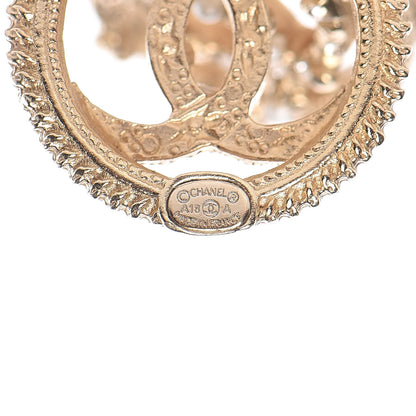 Chanel Pearl CC Round Earrings Gold 4 of 5
