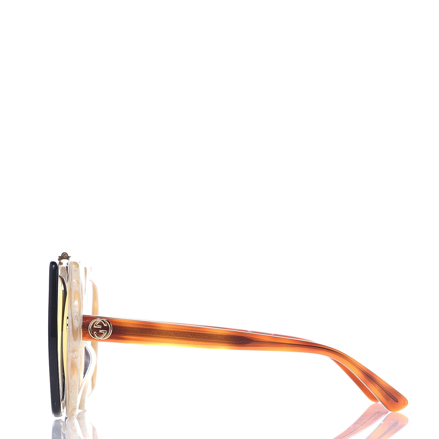 Gucci Acetate Oversized Flip Up Sunglasses GG0088S Tortoise 4 of 10