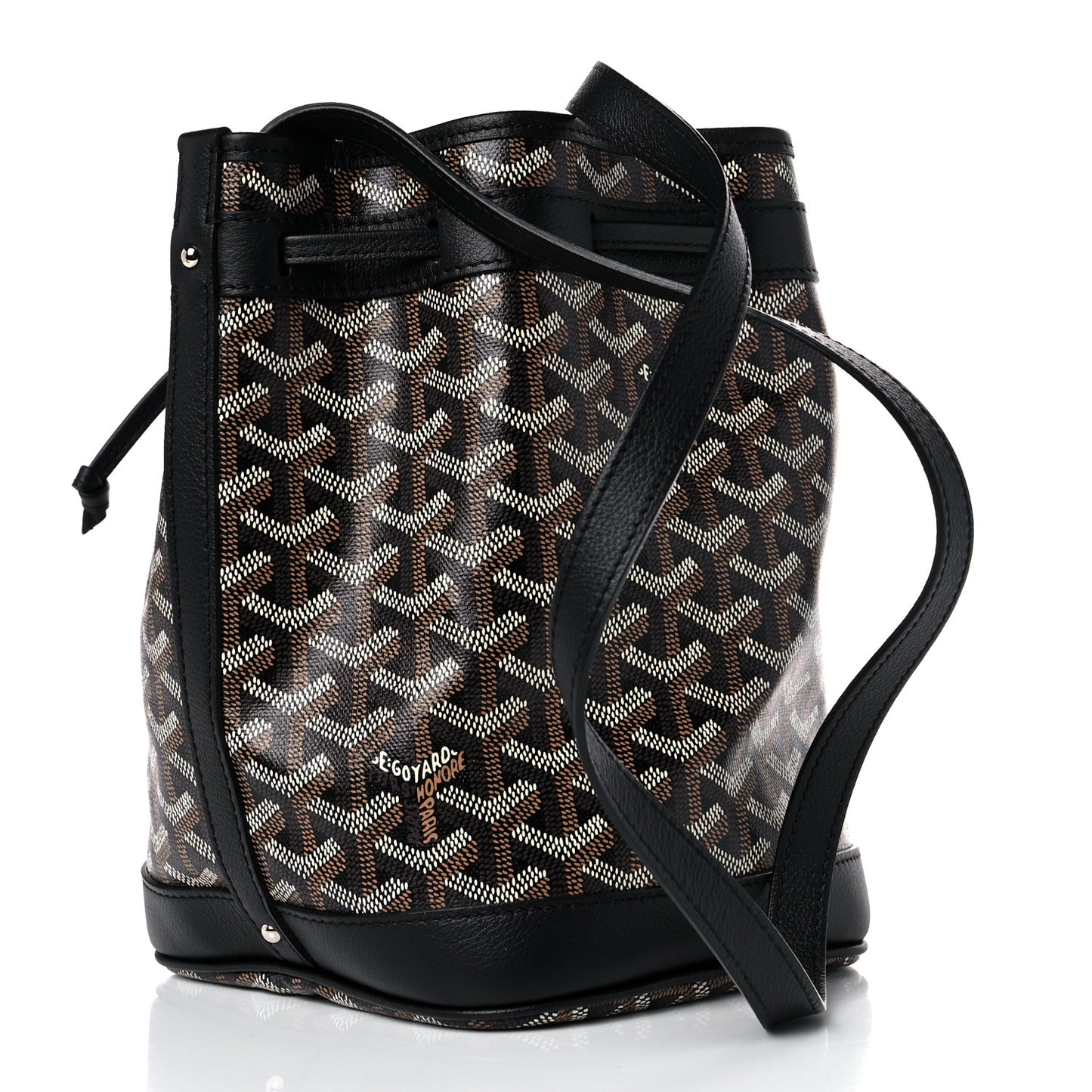 Goyardine Petit Flot Bucket Bag PM Black