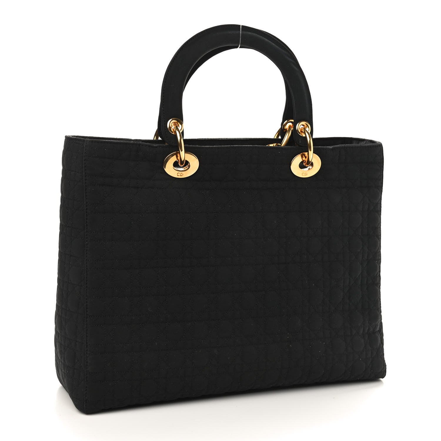 Christian Dior Nylon Cannage Large Lady Dior Black 3 of 11