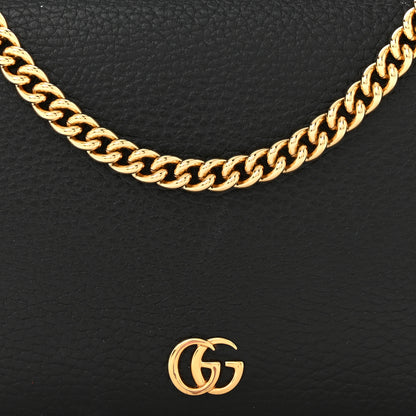 Gucci Calfskin Mini GG Marmont Chain Wallet Black 6 of 11