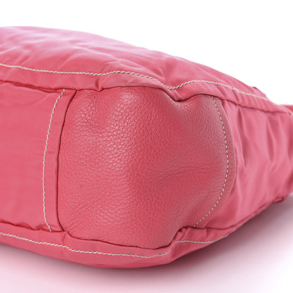 Prada Nylon Vitello Daino Hobo Fuxia 7 of 10