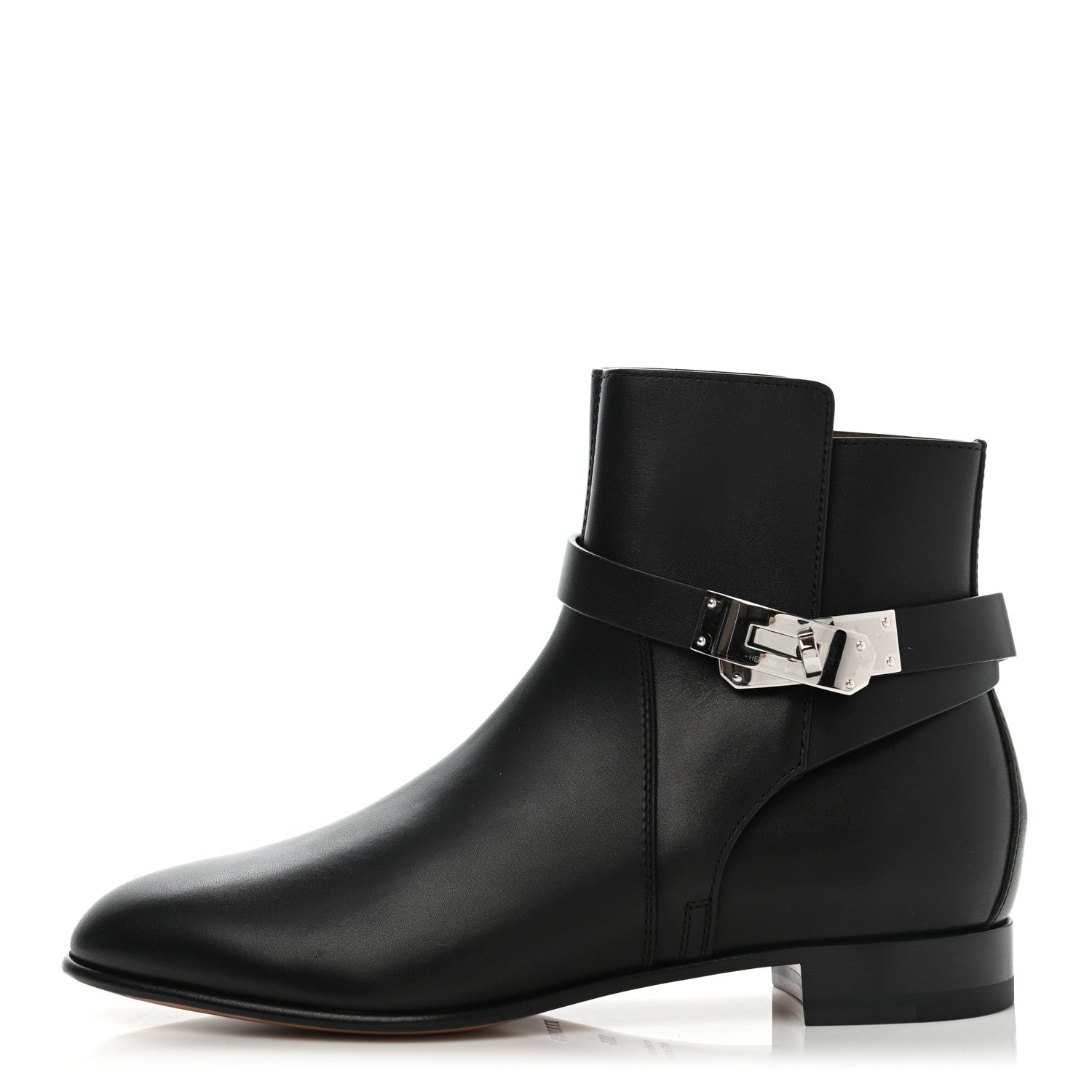 Hermes Calfskin Neo Low Boots 36.5 Black 1 of 9