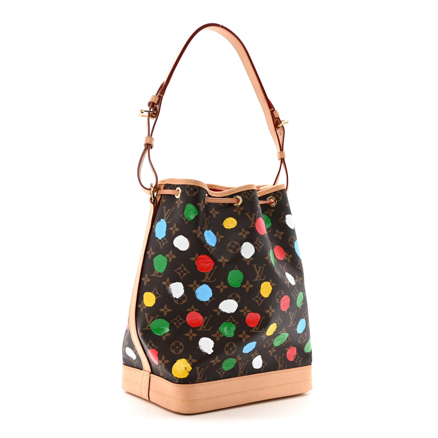LV X YK Monogram Dots Noe Multicolor