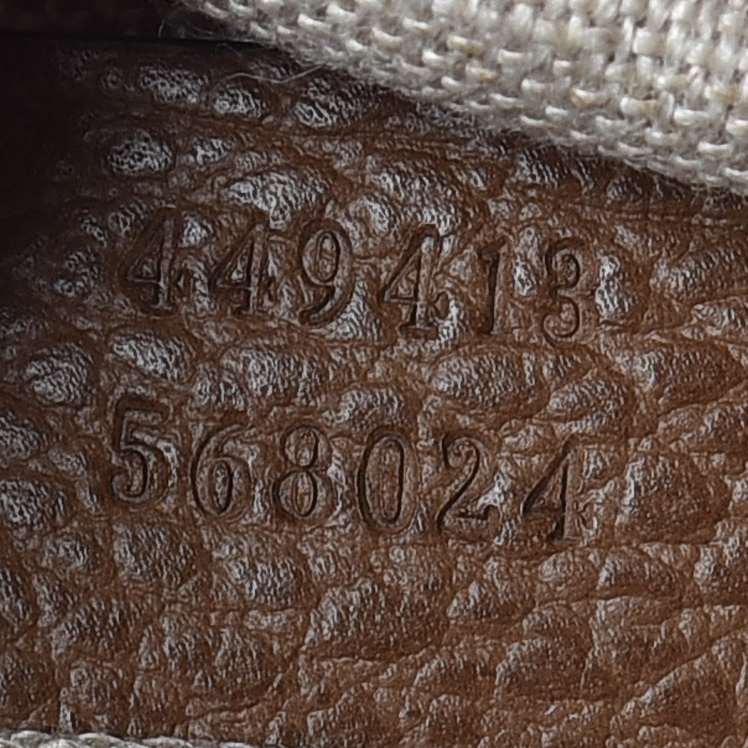 Gucci Monogram Mini Bree Messenger Bag Beige Tabacco 10 of 10