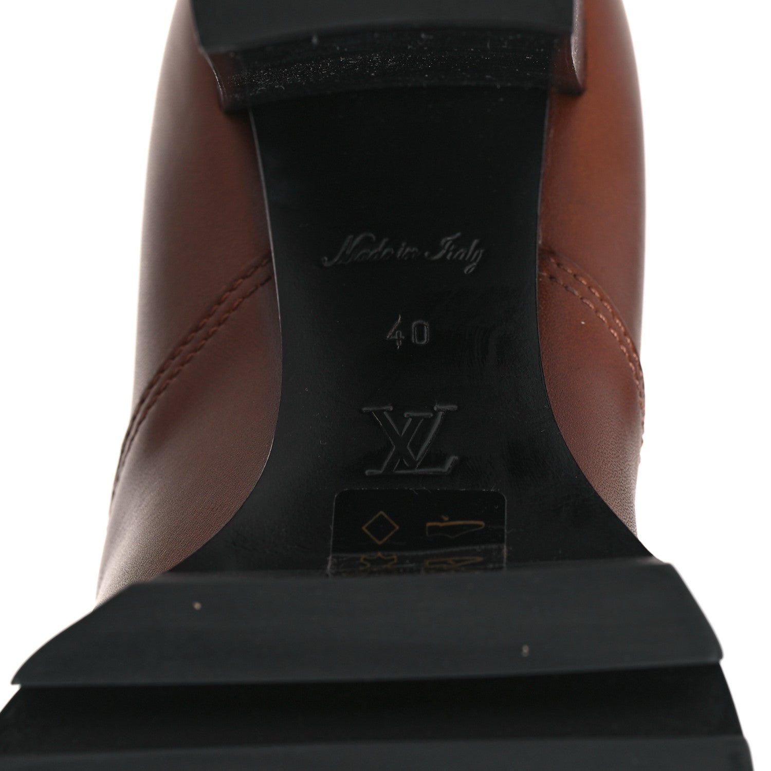 Louis Vuitton Calfskin Monogram Star Trail Ankle Boots 40 Cognac 6 of 8