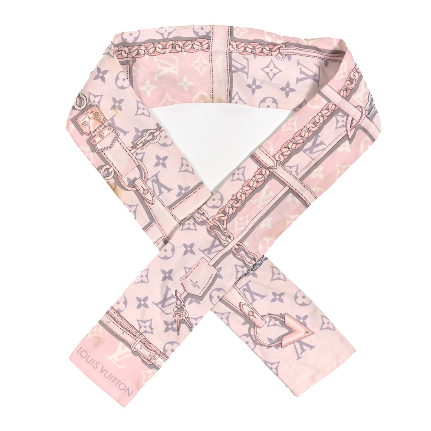 Silk Monogram Confidential Bandeau Light Pink