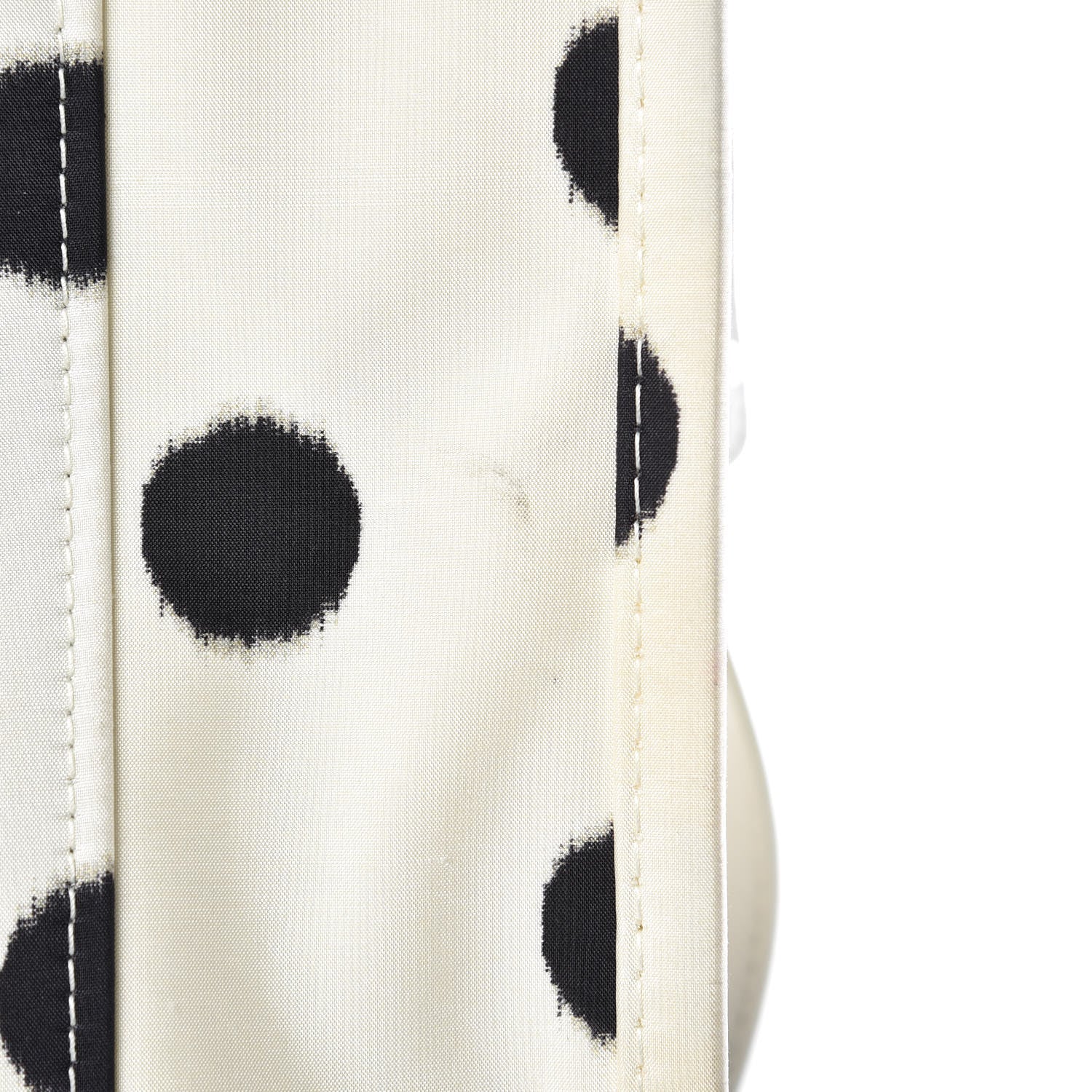 Balenciaga Silk Polka Dot S Bazar Shopper Tote White Black 12 of 18