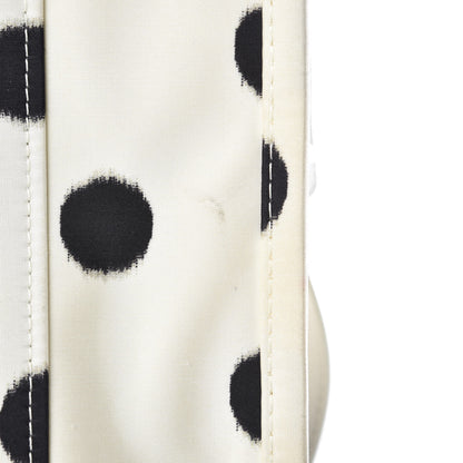 Balenciaga Silk Polka Dot S Bazar Shopper Tote White Black 12 of 18
