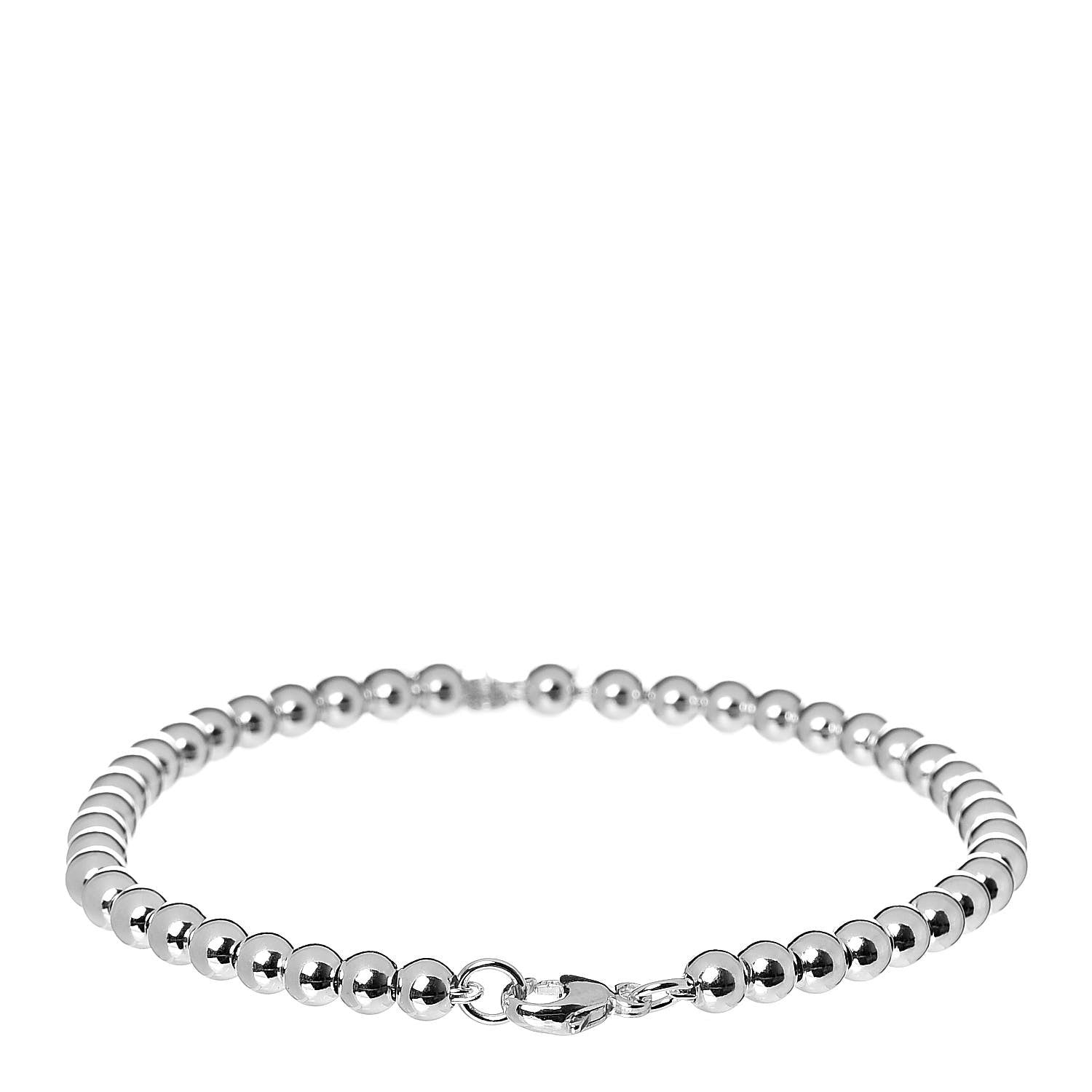 Tiffany Sterling Silver Paloma Picasso Bead Loving Heart Tag Bracelet 3 of 5