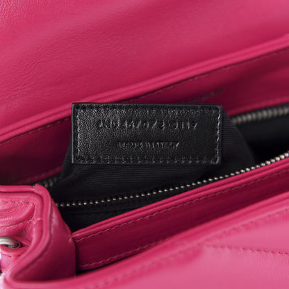 Saint Laurent Calfskin Y Quilted Monogram Toy Loulou Crossbody Bag Freesia 10 of 11