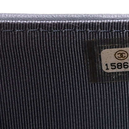 Chanel Lambskin Quilted Yen Wallet Blue 8 of 9