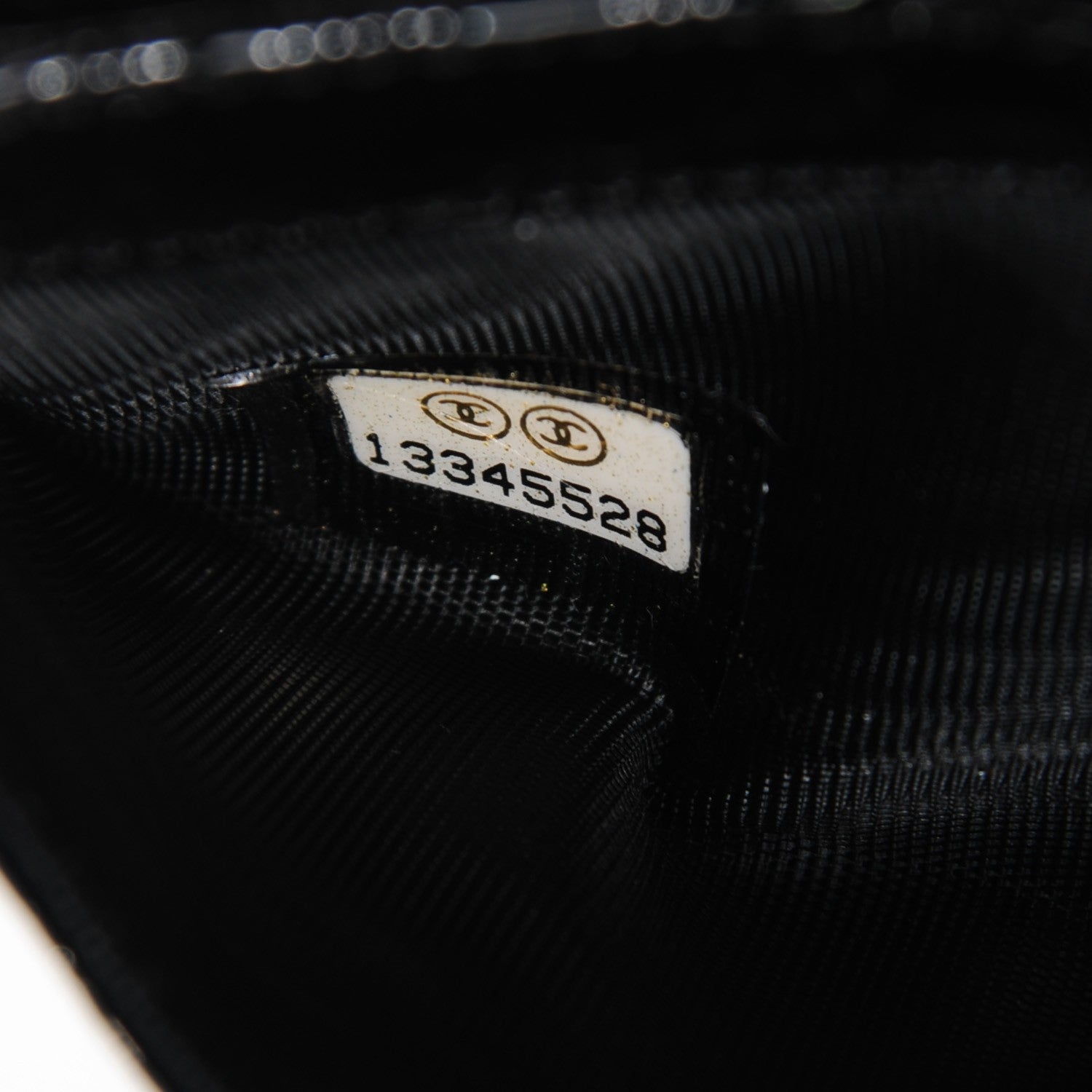 Chanel Patent Calfskin Lucky Symbols Card Holder Case Black 8 of 9