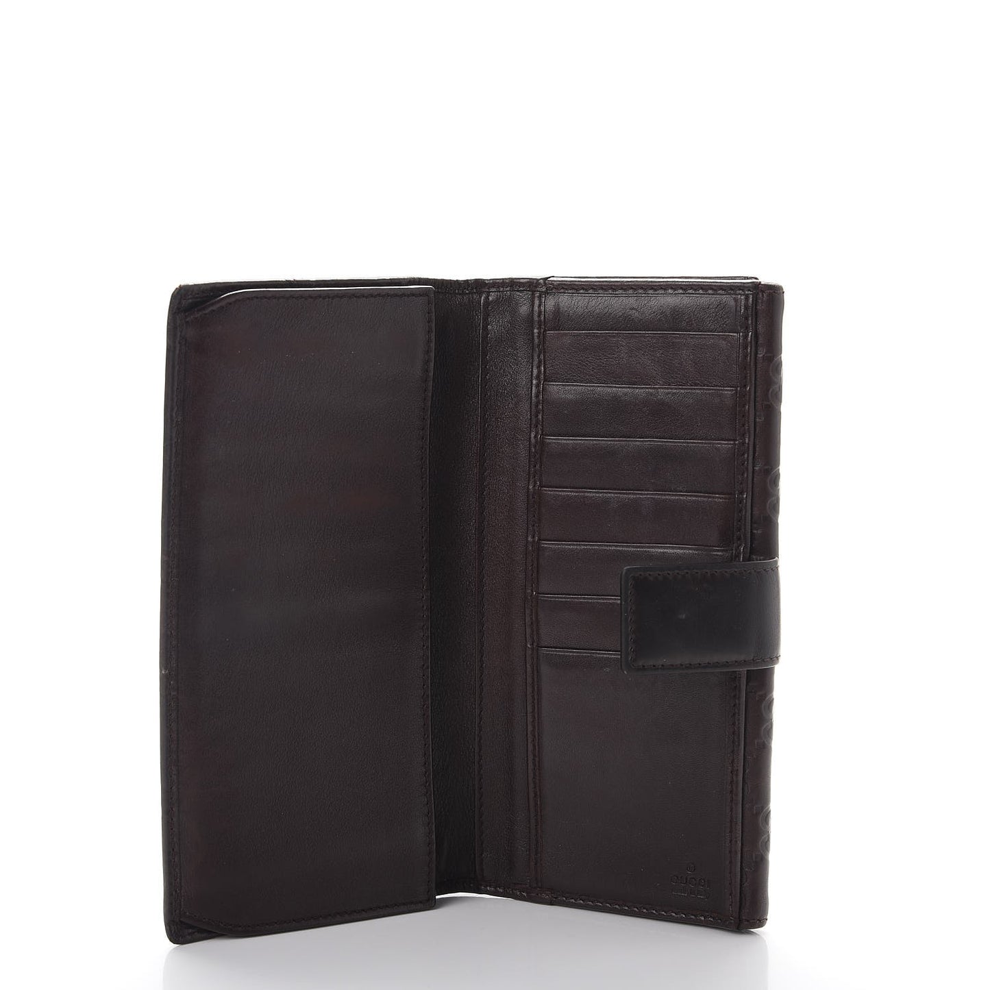 Guccissima Horsebit Continental Wallet Brown