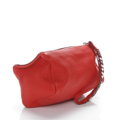 Givenchy Sugar Goatskin Pandora Wristlet Medium Red 3 of 8
