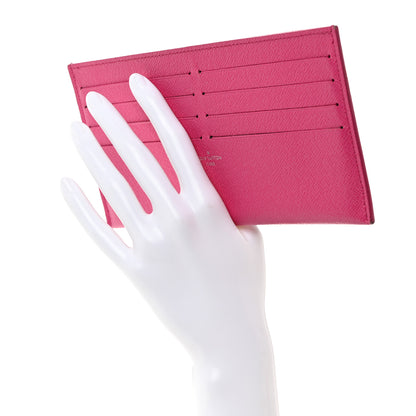 Louis Vuitton Calfskin Felicie Card Holder Insert Pink 2 of 8