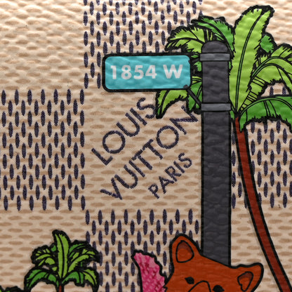 Louis Vuitton Damier Azur 2021 Christmas Animation Hollywood Victorine Wallet Fuchsia 8 of 10