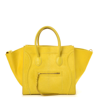 Celine Pony Hair Medium Phantom Luggage Citron 1 of 14