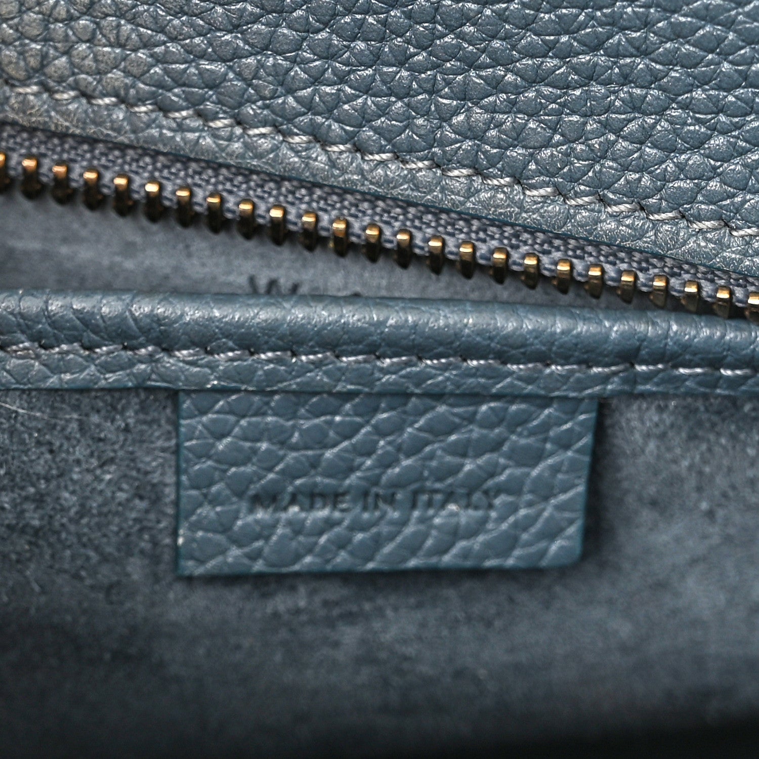 Celine Baby Drummed Calfskin Nano Luggage Petrol 5 of 15