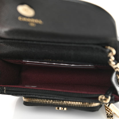Chanel Caviar Quilted Business Affinity Clutch With Chain Black 5 of 12