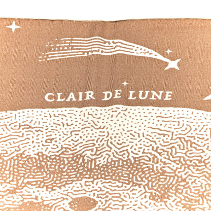 Hermes Silk Cashmere Clair De Lune Shawl 140 Camel White 5 of 6