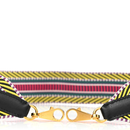 Hermes Toile Swift 50mm Sangle Cavale Shoulder Strap Multicolor Black 10 of 13