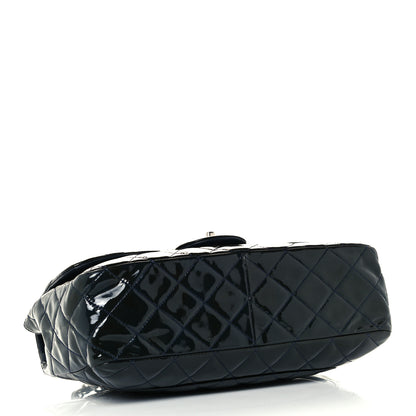 Chanel Patent Quilted Jumbo Single Flap Navy 4 of 18