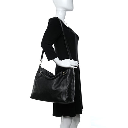 Gucci Guccissima Medium Miss GG Top Handle Bag Black 2 of 8