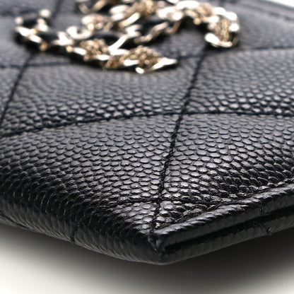 Chanel Caviar Quilted French New Wave Card Holder Black 10 of 11