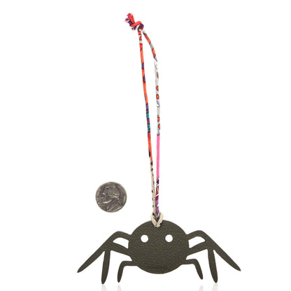 Hermes Togo Petit H Spider Bag Charm Gris Mouette 2 of 3