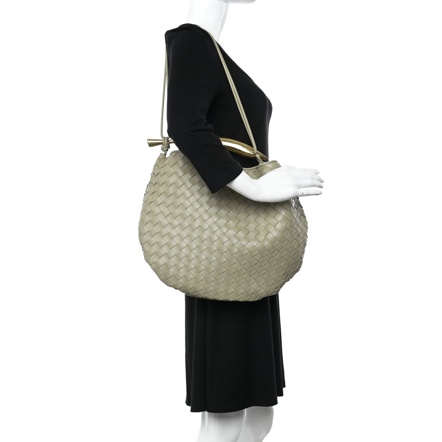 Bottega Veneta Nappa Intrecciato Medium Sardine Bag Travertine 3 of 10