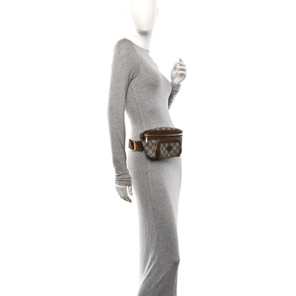 Gucci GG Supreme Monogram Textured Calfskin Retro Interlocking G Belt Bag Beige Ebony Brown Sugar 2 of 10