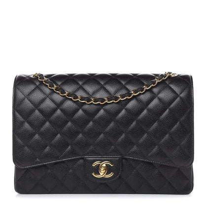 Chanel Caviar Quilted Maxi Double Flap Black 1 of 16