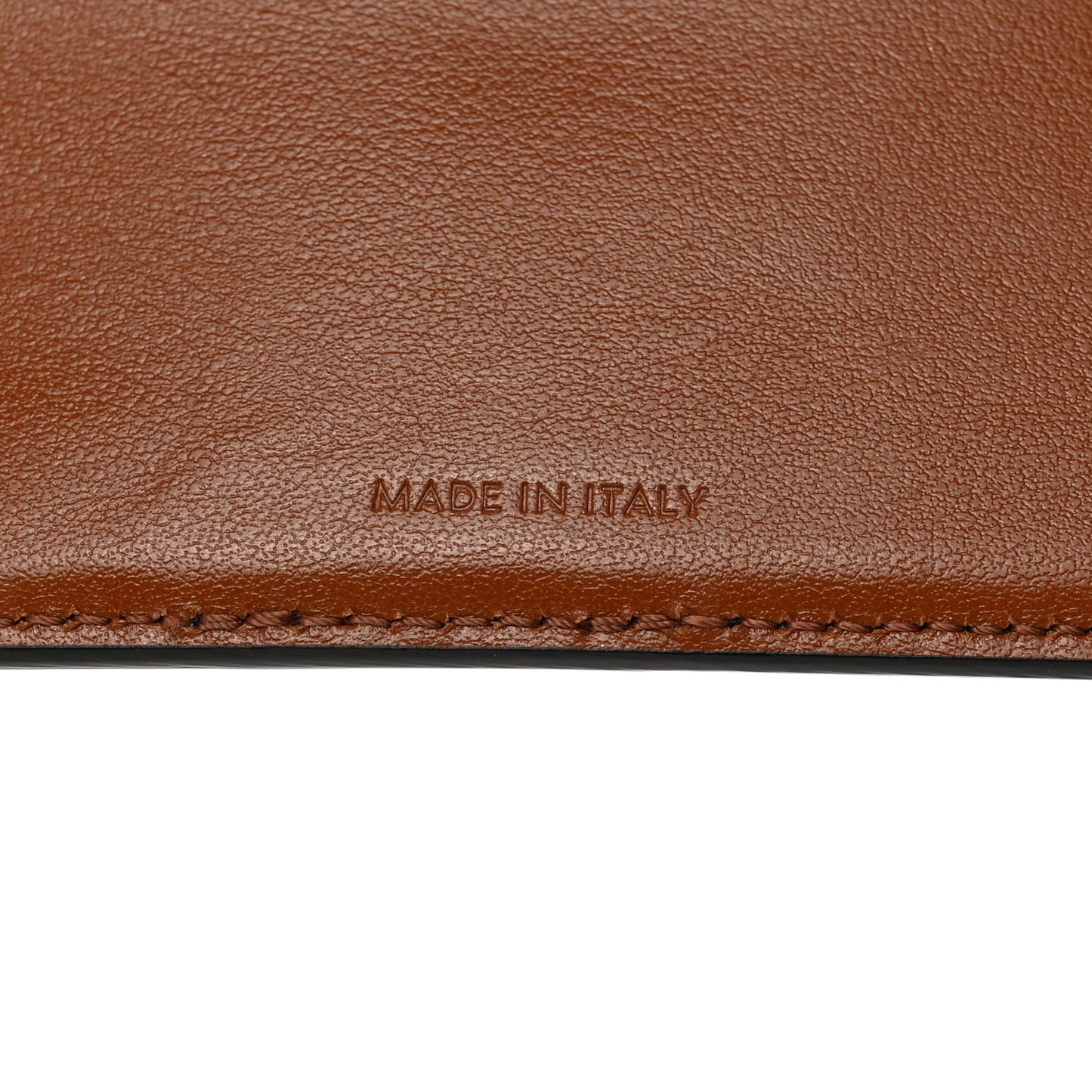 Canvas Triomphe Lambskin Folded Compact Wallet Tan