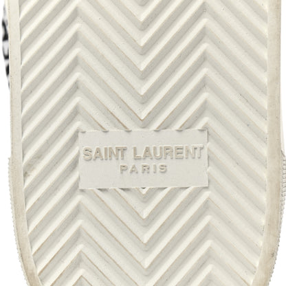 Saint Laurent Canvas Mens Venice Low Top Sneakers 41 Black White 6 of 9