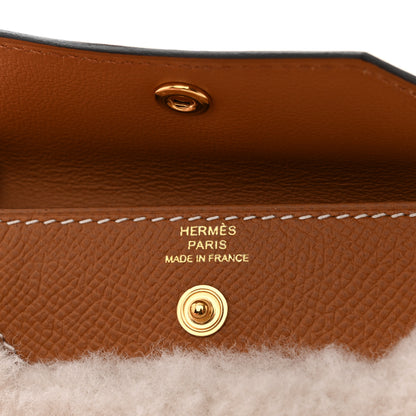 Hermes Epsom Teddy Kelly Pocket Belt Gold Ecru 4 of 6