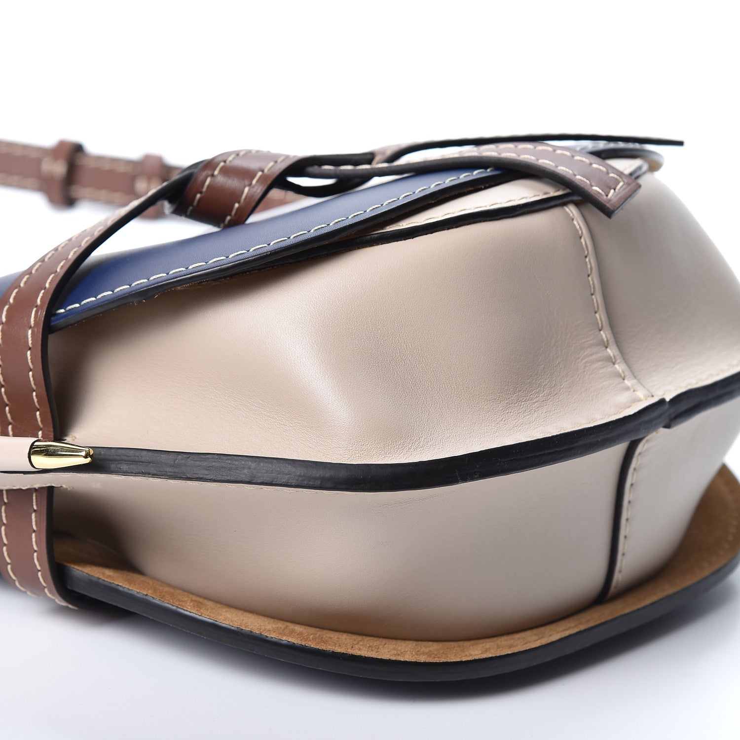 Loewe Soft Calfskin Small Gate Crossbody Bag Marine Light Oat 8 of 10