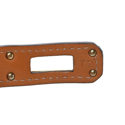 Hermes Epsom Kelly Double Tour Bracelet T2 Celeste 4 of 5
