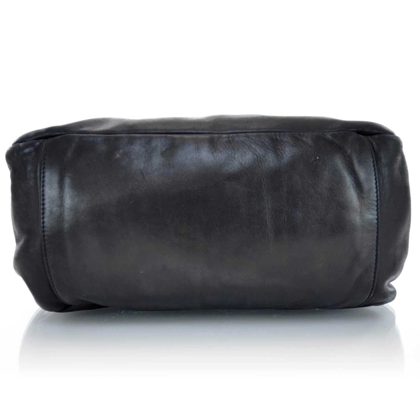 Lambskin Disc Flap Bag Black