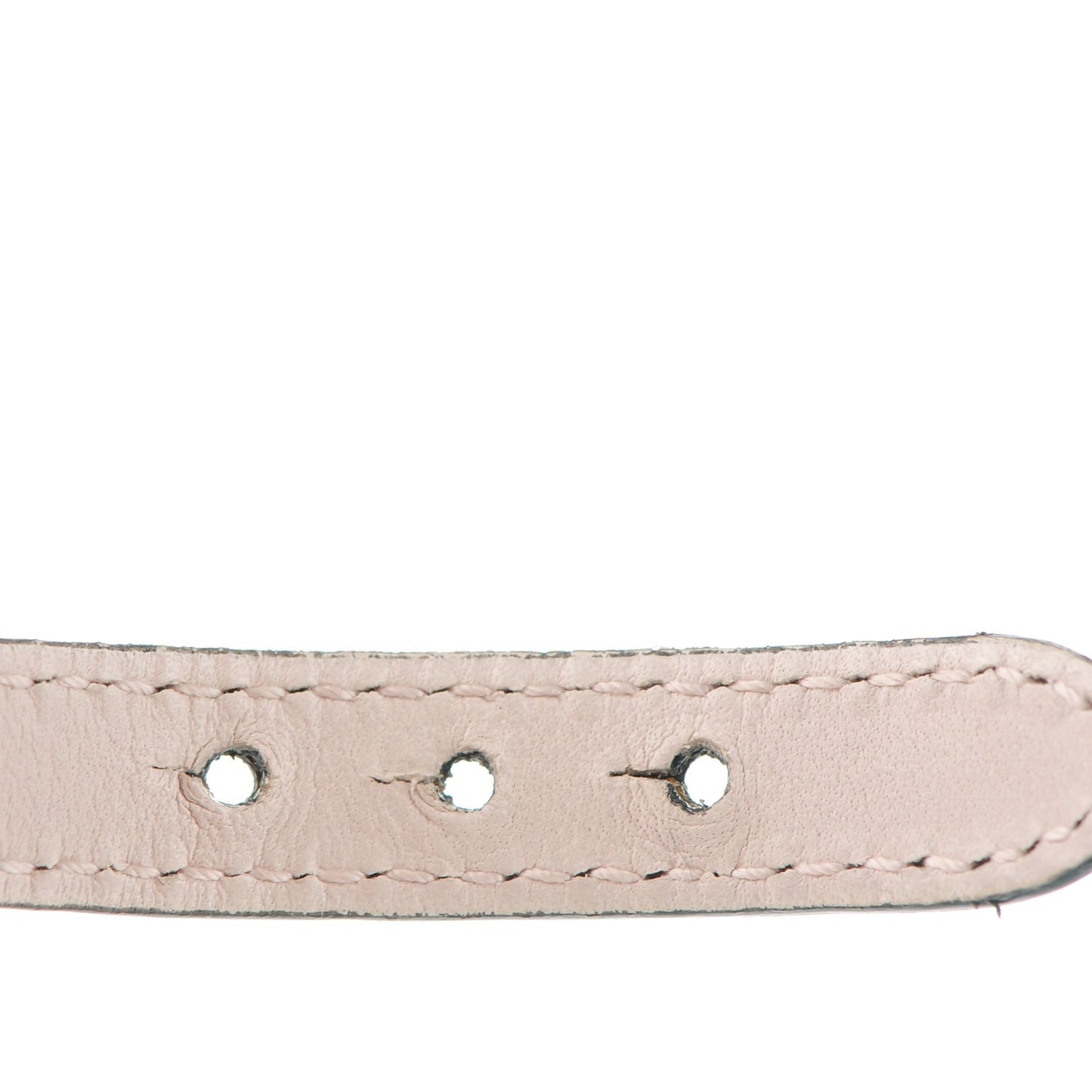 Metallic Calfskin Serpenti Forever Bracelet L Silver