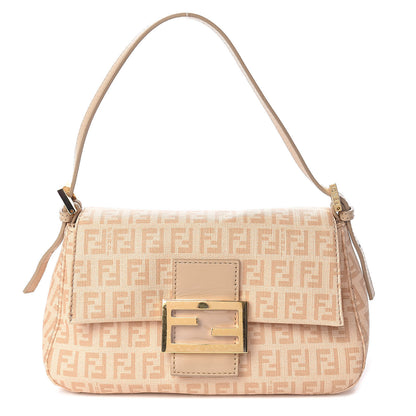 Fendi Zucchino Spalmati Vitello Mini Mama Baguette Vacchetta Camelia 1 of 11