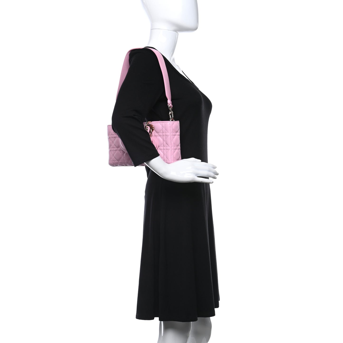 Lambskin Cannage East West Lady Dior Light Pink