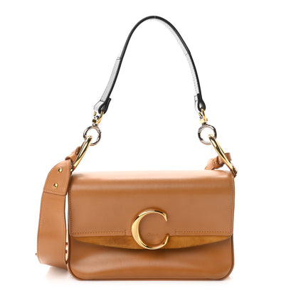 Chloe Calfskin Small C Double Carry Autumnal Brown 1 of 11