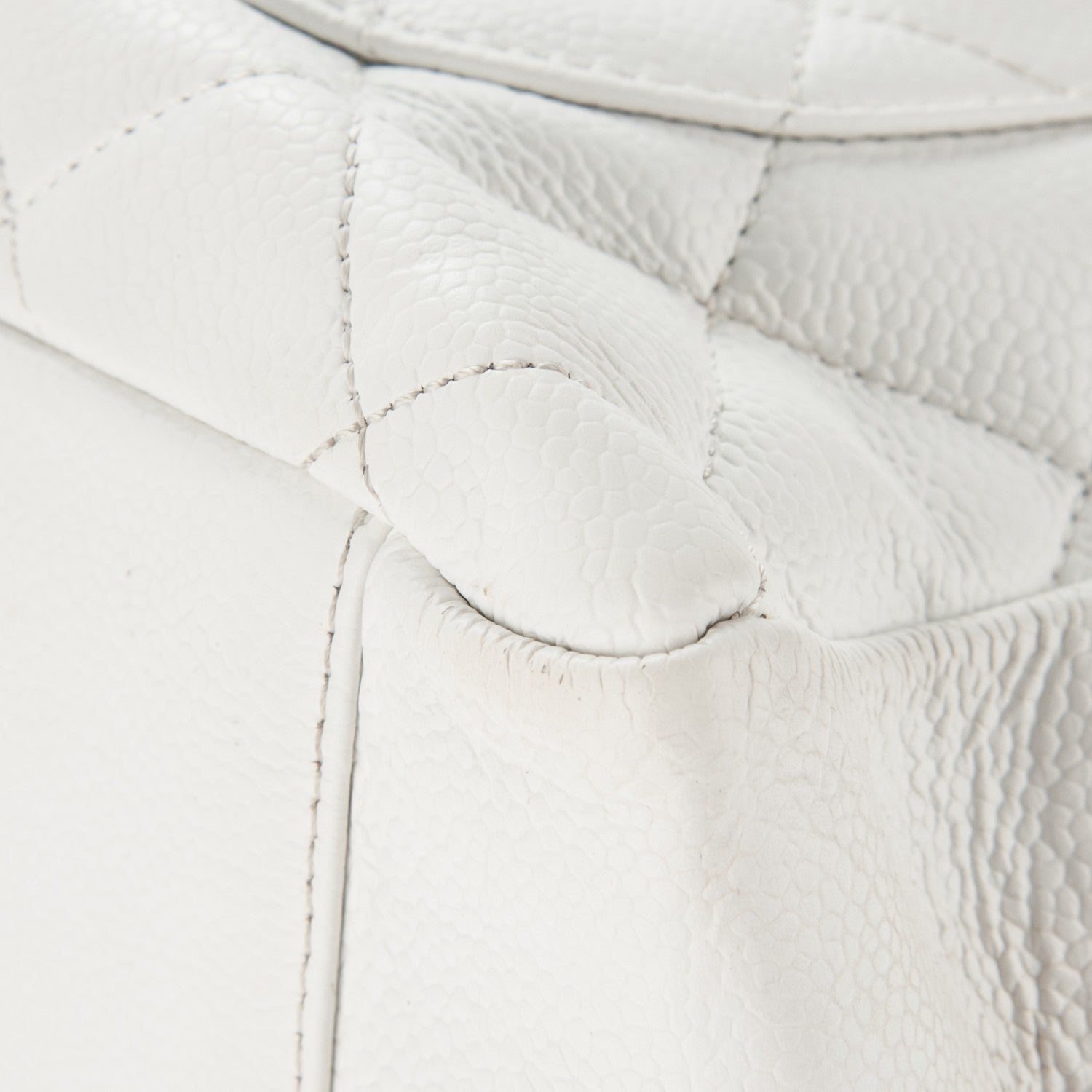 Chanel Caviar Quilted Grand Shopping Tote GST White 15 of 15