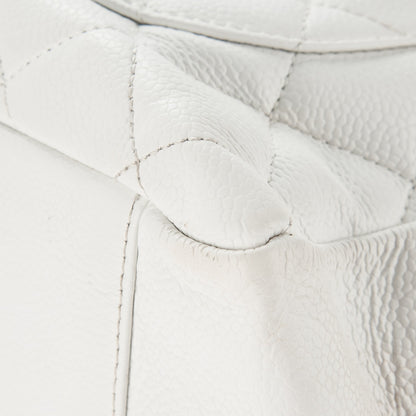 Chanel Caviar Quilted Grand Shopping Tote GST White 15 of 15